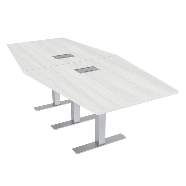 Skutchi Designs 45 in W, 96 in L, 29 in H, Engineered Wood Top, White HAR-HEX.IR-46x93-T-ELEC-WHCYPRESS - main